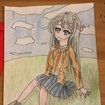 In the grass