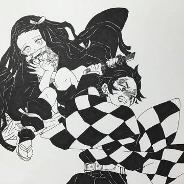 鬼滅・ヒロアカの過去模写絵
