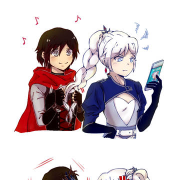【RWBY】Weiss designed Ruby's hair