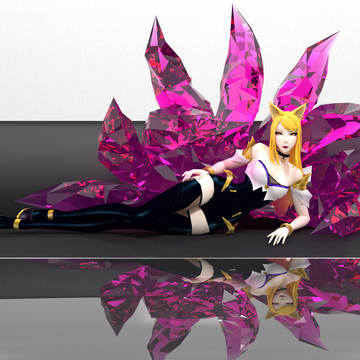 KDA Ahri 3D Model