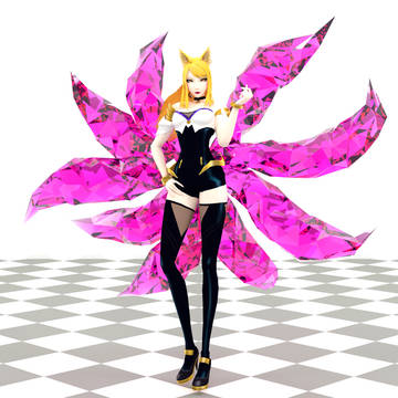KDA Ahri 3D Model