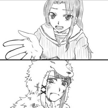 塁ちゃんと狐さん