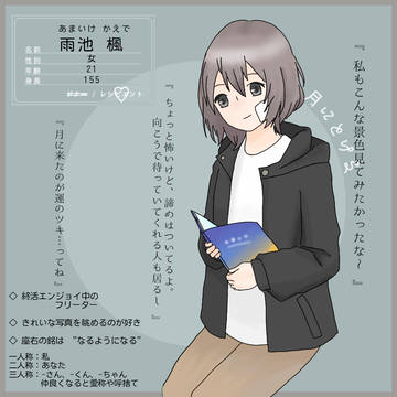 【つきとけ】雨池 楓【住人】
