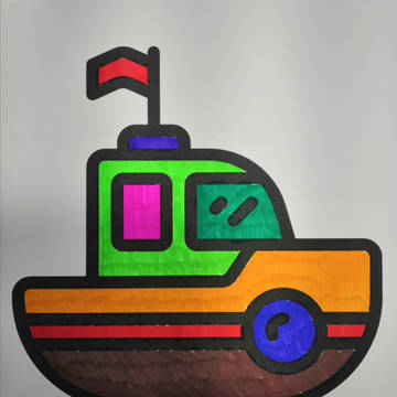 ship Drawing and Colouring