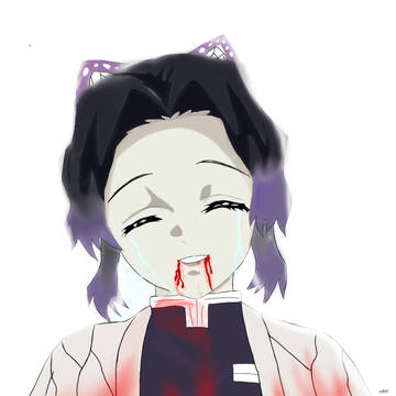 涙を流しながら微笑む胡蝶しのぶ