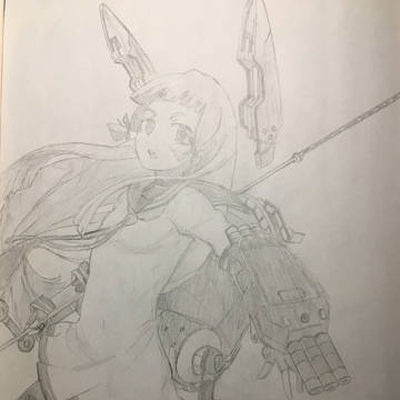 【艦これ】叢雲さん描いてみた(模写)