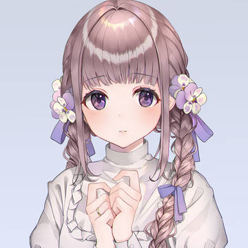 淡い。