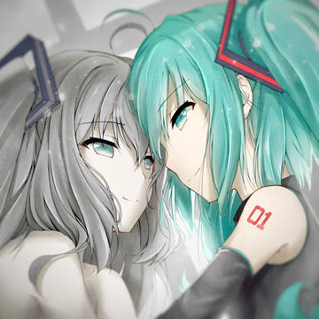 灰白与原色、初音ミク