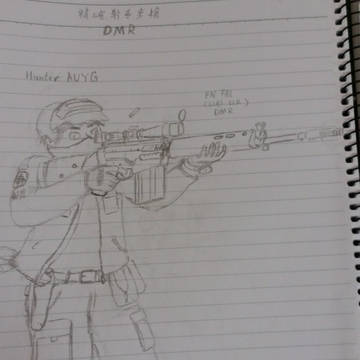 在戰鬥中的 Hunter AUYG