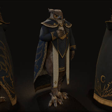 owl 3dcg