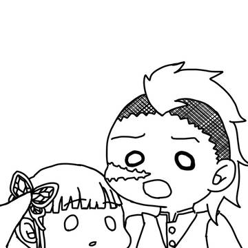 玄弥とカナヲ
