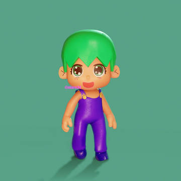 Foo Fighter - 3D Model Chibi