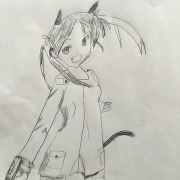 マルちゃんとルッキーニ模写