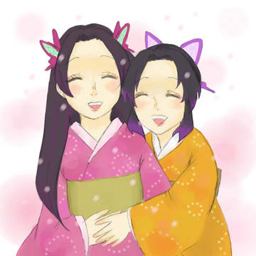 桜が舞う中で