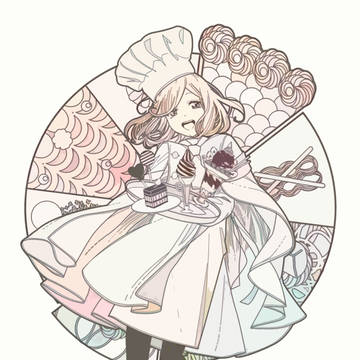 まんまる帽子のパティシエ