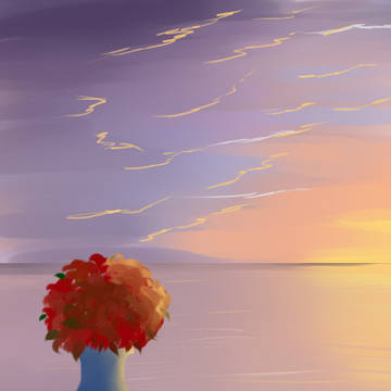 夕阳西下