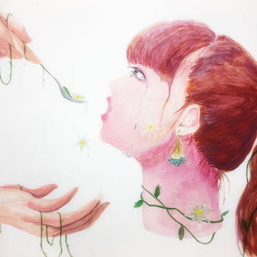 水彩画 女の子