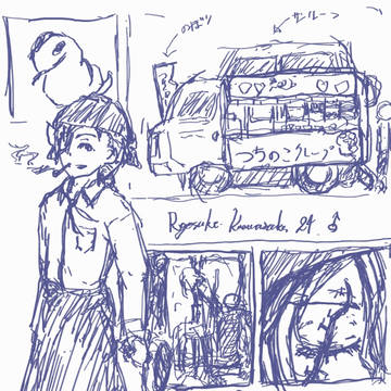 200102_土器涼介、クレープ屋、伊達男