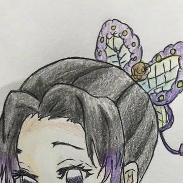 しのぶ様　色鉛筆画
