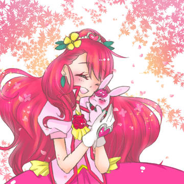 重なる二つの花