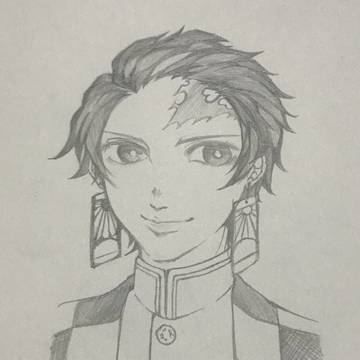 【アナログ】竈門炭治郎 初描き