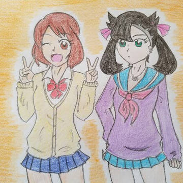 ユウマリ制服の姿