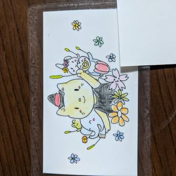 花さかにゃんこ。あの子が歩けば花が咲く〜♬