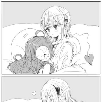 シャミ桃漫画２つ　その２（微百合　Twitter掲載分）
