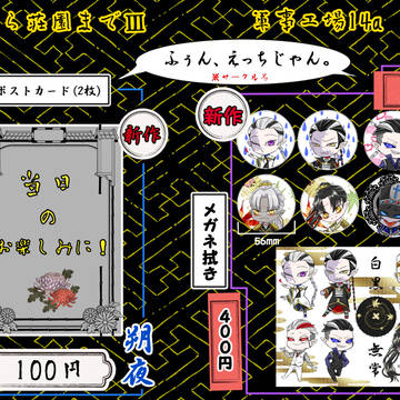 【3/1かご荘Ⅲ】お品書き【軍需工場14a】