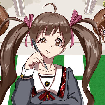星梨花に宿題を写させてもらいに行く亜美真美
