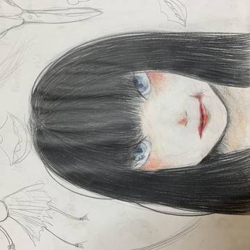 妹子の絵②
