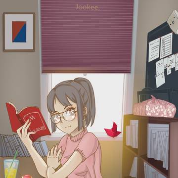 作家の少女