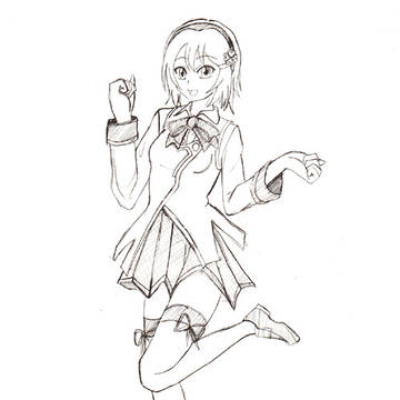 窓辺ななみのラフ画