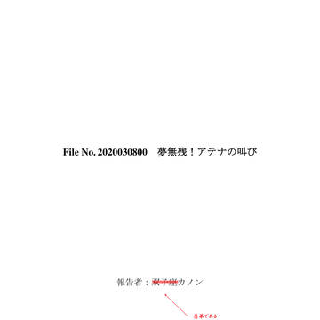 【3/8エア大系新刊】カノンの報告書 「夢無残!アテナの叫び」