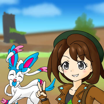 色違いニンフィアゲット記念イラスト