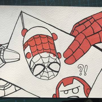 TsumTsum！Iron Man and Spider-Man