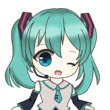 デフォルメのミクさん！