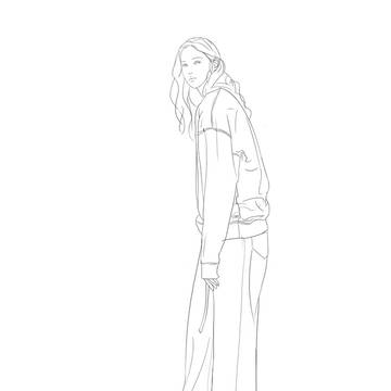 服装画线稿