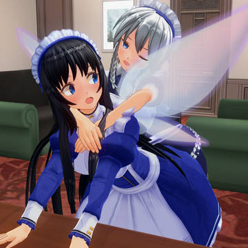メイド長による妖精メイドへのイタズラ