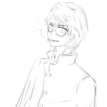 smoking（pocky）