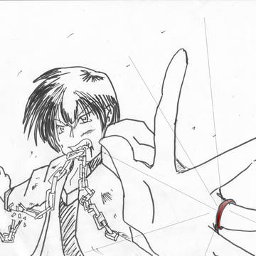 ＷＥＢ小説主人公イラスト練習絵０１