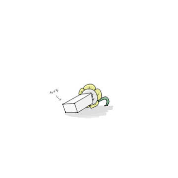 覗きこむフラウィ
