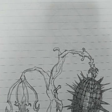 イービル・ソーン hand sketch