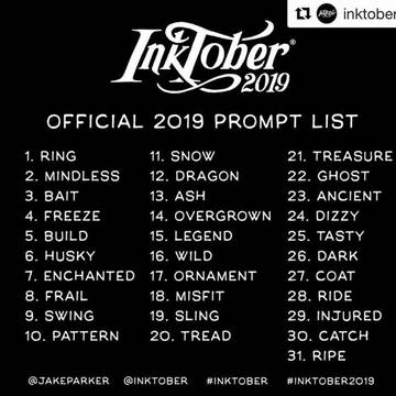 inktober 2019 31days completed