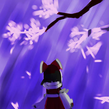 博麗神社の桜