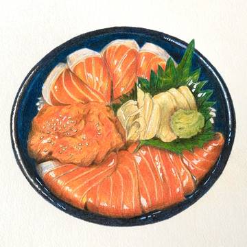 サーモン丼