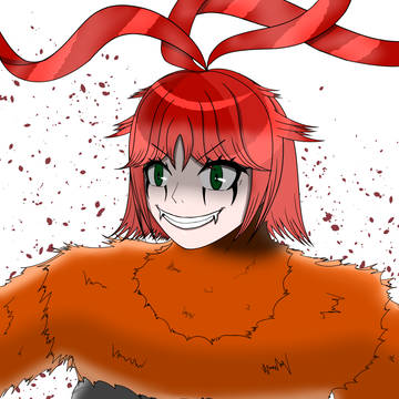 練習絵　狂気顔