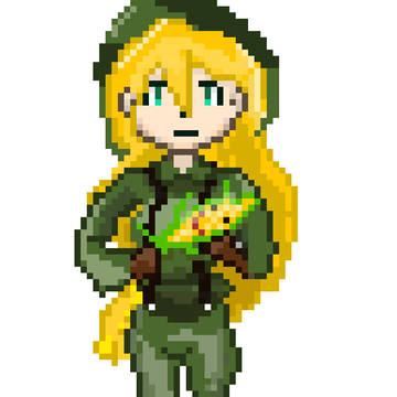 イワーナちゃん描きました。