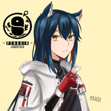 Texas and Exusiai from Arknights