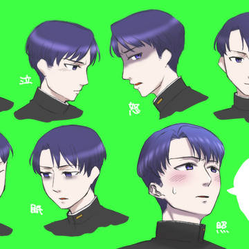 RTで表情練習/中禅寺君